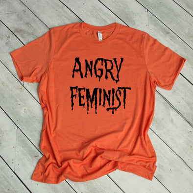 angry feminist halloween tee