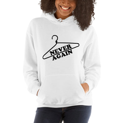 Never Again Coat Hanger Pro Choice Hoodie