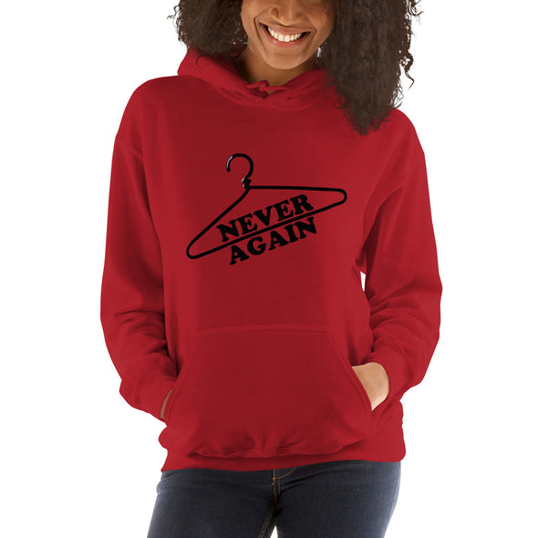 Never Again Coat Hanger Pro Choice Hoodie