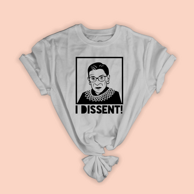 ruth bader ginsburg dissent collar t-shirt