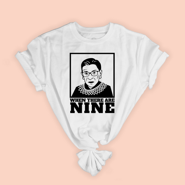 rbg when there are nine t-shirt