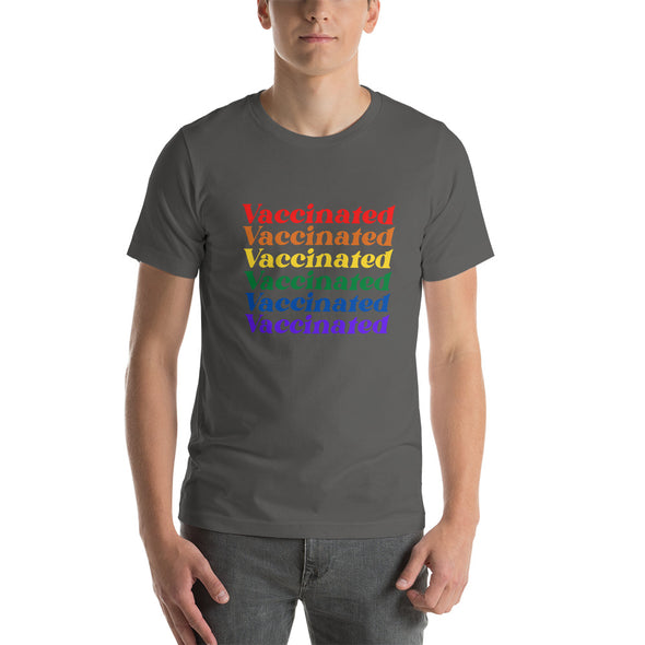 Vaccinated Rainbow Pride T-Shirt