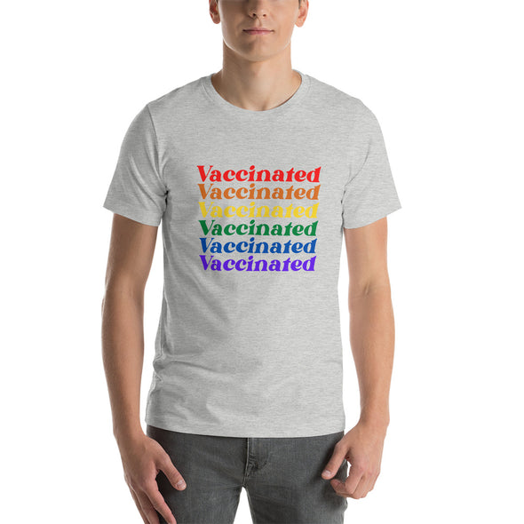 Vaccinated Rainbow Pride T-Shirt