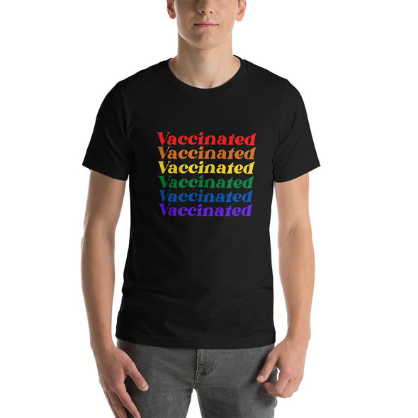 Vaccinated Rainbow Pride T-Shirt