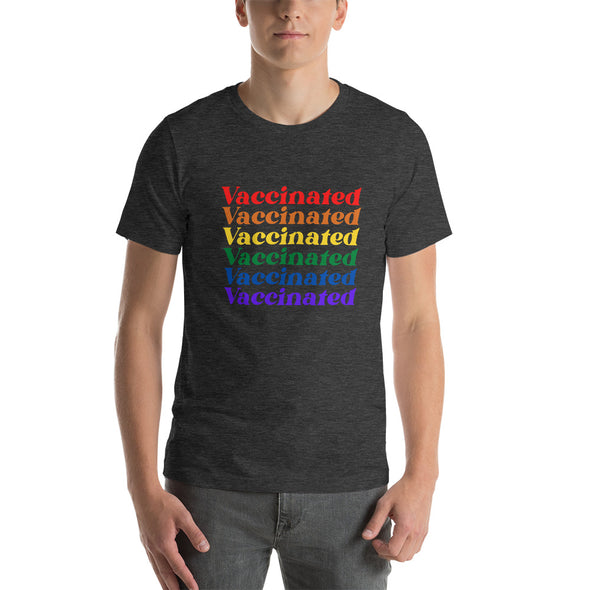 Vaccinated Rainbow Pride T-Shirt