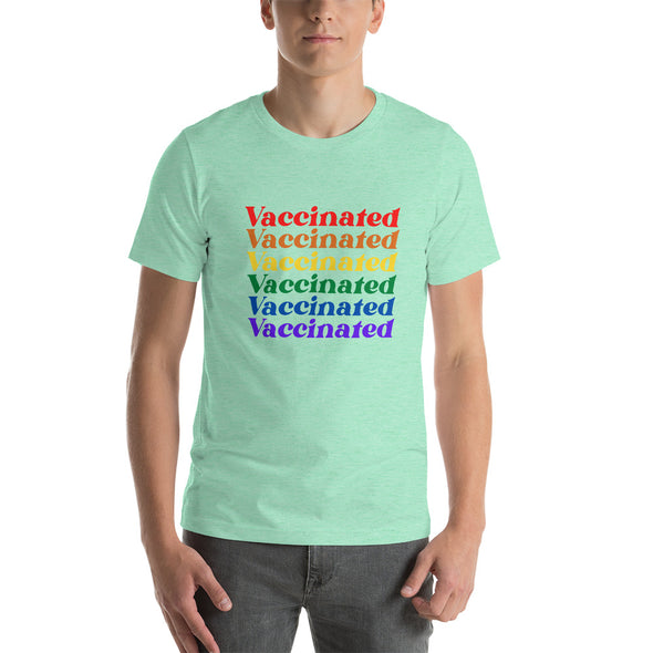 Vaccinated Rainbow Pride T-Shirt