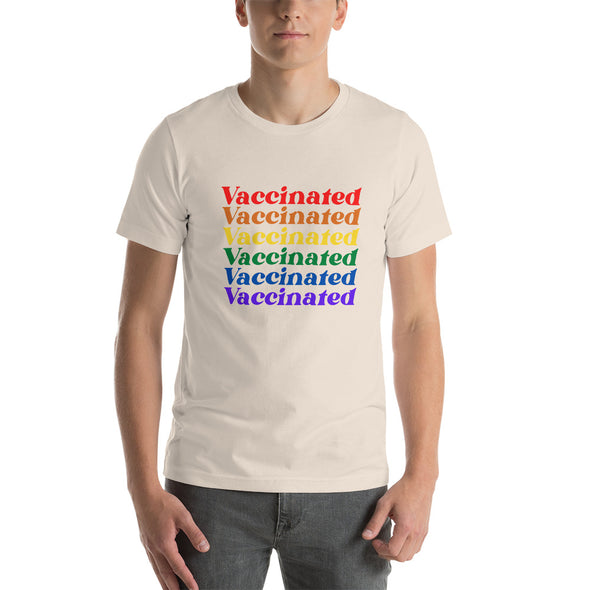 Vaccinated Rainbow Pride T-Shirt