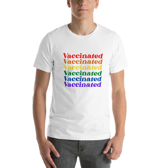 Vaccinated Rainbow Pride T-Shirt