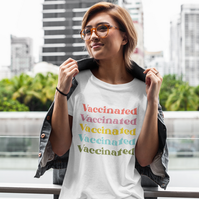 Vaccinated T-Shirt Pastel Colors